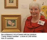 Bev with Camillias art